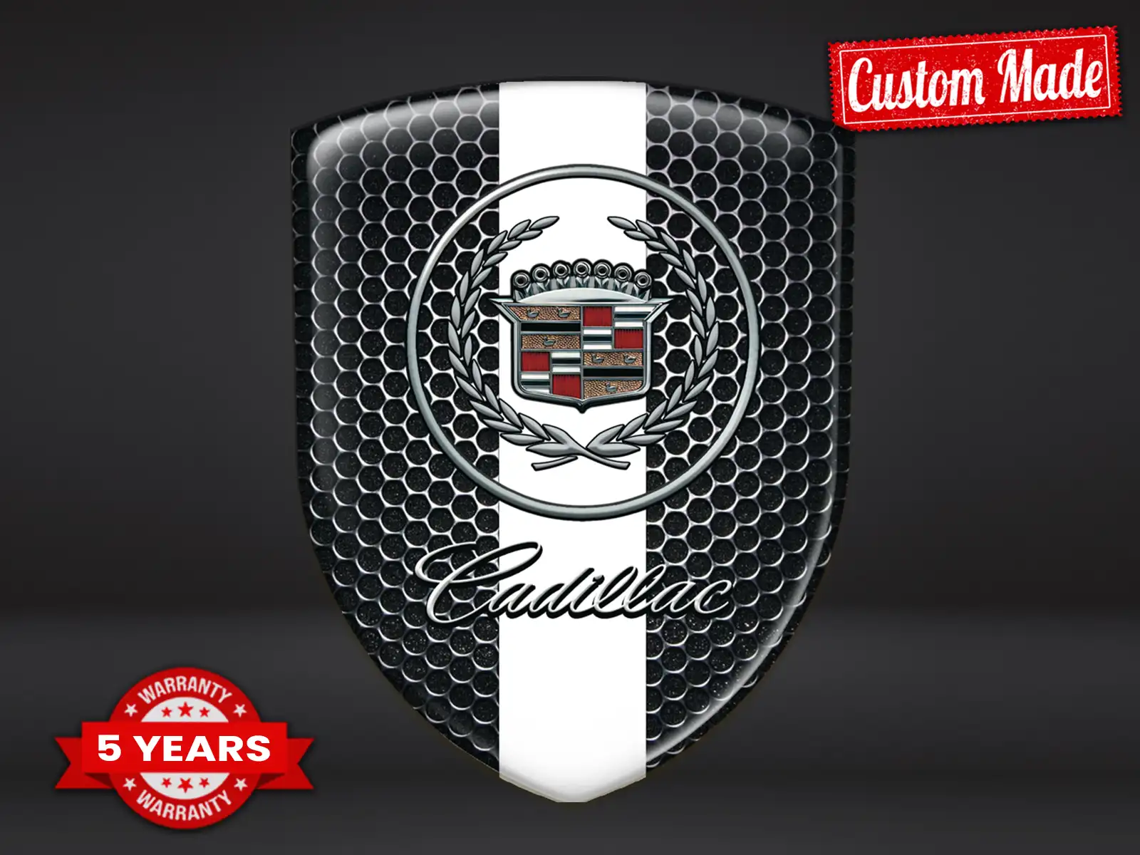 Cadillac 3D Gel Sticker Racing Premium Tuning Logo